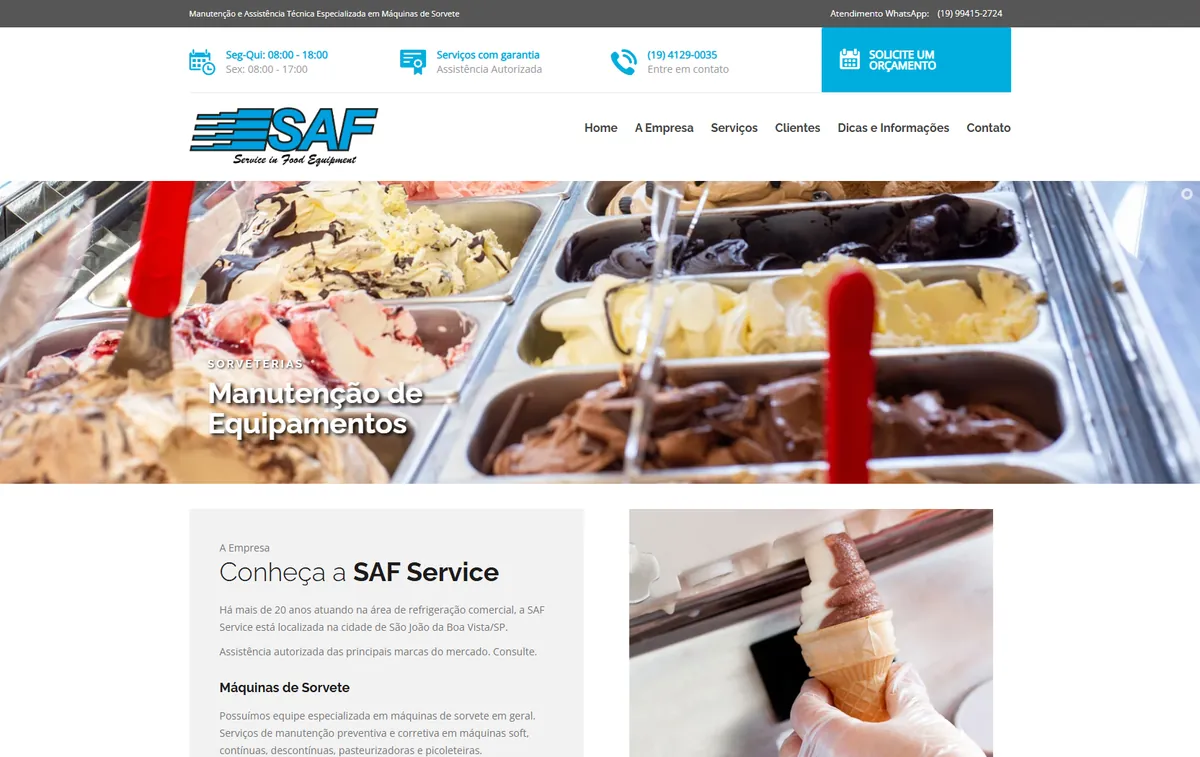 Site da SAF Service